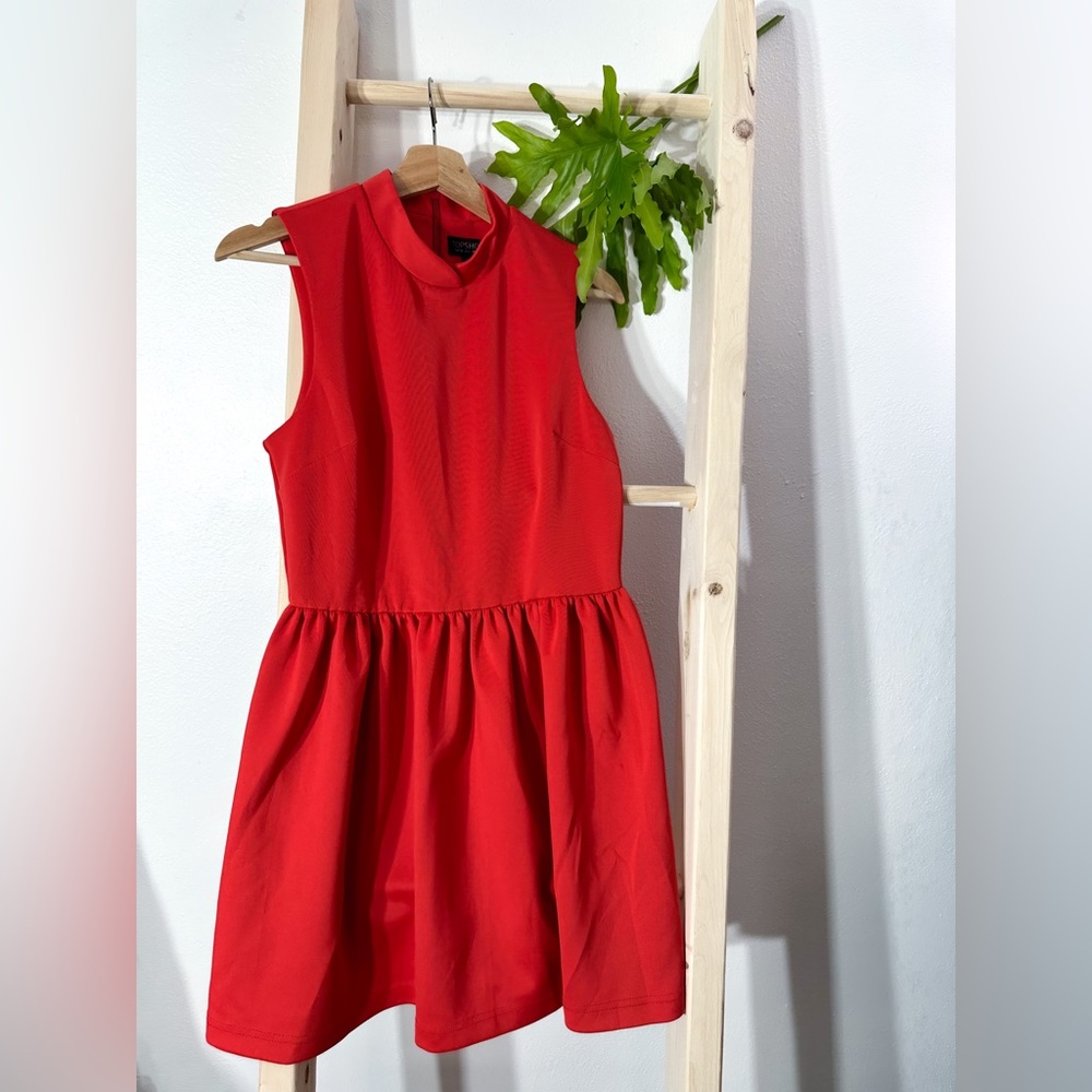 Topshop Dresses | Bright Red Dress So Beautiful on | Color: Red | Size: 6